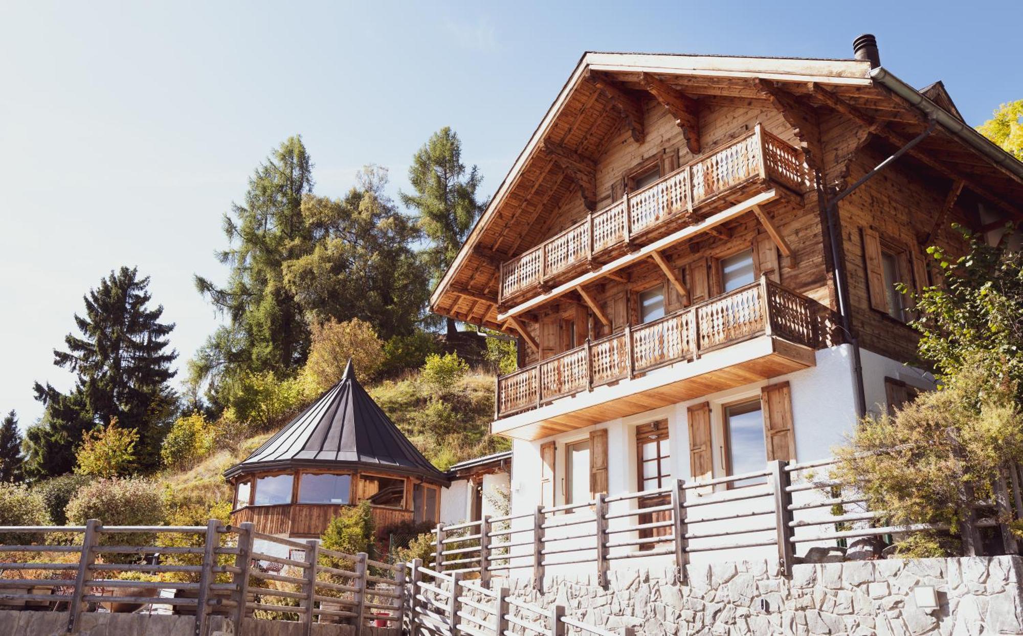 Chalet 4 Saisons Ovronnaz Eksteriør bilde